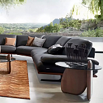 Дизайнерский журнальный стол c круглой столешницей на фигурном основании Usake варинант исполнения - 1 | Loft Concept в Волгограде