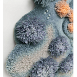 Тканый вручную Большой абстрактный гобелен Frost Forest варинант исполнения - 2 | Loft Concept в Волгограде