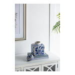 Ваза с крышкой в китайском стиле Oriental Blue & White Ornament Vases варинант исполнения - 3 | Loft Concept в Волгограде