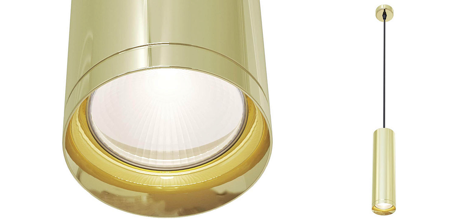 Подвесной светильник Trumpet tube gold 30 Подвесной светильник Trumpet tube gold 30 - Loft-Concept в Волгограде