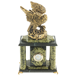 Часы настольные из натурального камня с декором в виде орла Eagle Stone Clock варинант исполнения - 8 | Loft Concept в Волгограде