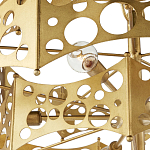 Люстра фигурная золотого цвета Corrugated Panels варинант исполнения - 2 | Loft Concept в Волгограде