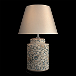 Настольная лампа цилиндрическая с цветочной росписью Lamp Flower Painting варинант исполнения - 3 | Loft Concept в Волгограде