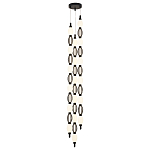 Подвесной светильник светодиодный с белыми сферическими плафонами и декоративными элементами в виде черной сетки HANDLE GRAPE варинант исполнения - 4 | Loft Concept в Волгограде