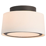 Потолочный светильник с круглым хлопковым абажуром Frosted Diffuser варинант исполнения - 1 | Loft Concept в Волгограде
