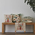 Подушка с цветочным принтом и кисточками Blooming Elegance Daisy варинант исполнения - 9 | Loft Concept в Волгограде