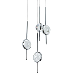 Люстра с 4-мя плафонами из хрустального шара Crystal Bubbles Chrome Hanging Lamp варинант исполнения - 2 | Loft Concept в Волгограде