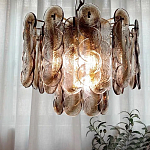 Люстра из круглых стеклянных элементов Vienna варинант исполнения - 2 | Loft Concept в Волгограде