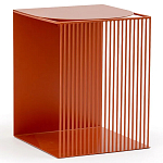 Оранжевый приставной стол из металла Lattice варинант исполнения - 1 | Loft Concept в Волгограде