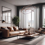 Люстра с 3-мя подвесами в виде шестиугольников Hexagon Horizontal варинант исполнения - 8 | Loft Concept в Волгограде