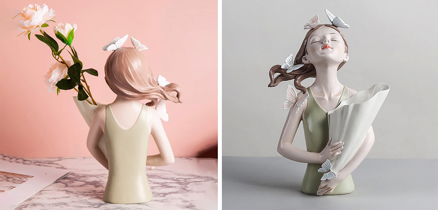Статуэтка Butterfly Girl Vase Статуэтка Butterfly Girl Vase - Loft-Concept в Волгограде