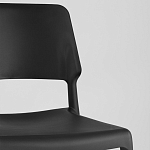 Пластиковый стул на ножках из массива бука Ferret Black 4 шт варинант исполнения - 8 | Loft Concept в Волгограде