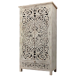 Шкаф с орнаментом ручная резьба из дерева Indian Antique Furniture  варинант исполнения - 4 | Loft Concept в Волгограде