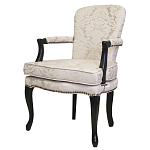 Кресло c растительным орнаментом Aubrey Classical Armchair beige jacquard варинант исполнения - 3 | Loft Concept в Волгограде