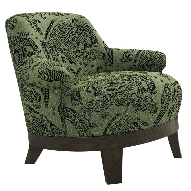 Кресло Turin Green Зеленый Коричневый в Волгограде | Loft Concept 