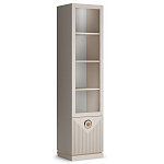 Шкаф-витрина с полками и стеклянной дверкой Satin Furniture варинант исполнения - 1 | Loft Concept в Волгограде
