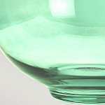 Настольная лампа с шарообразным прозрачным основанием из цветного переработанного стекла и белым цилиндрическим абажуром Elstead Lighting варинант исполнения - 5 | Loft Concept в Волгограде