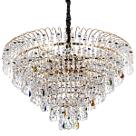 Люстра с прозрачными и цветными подвесками из хрусталя Colorful Crystals Chandelier 18 варинант исполнения - 1 | Loft Concept в Волгограде