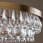 Люстра круглая с подвесками в форме стеклянных капель Glass Rain варинант исполнения - 4 | Loft Concept в Волгограде