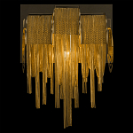 Бра с перфорированными металлическими дугами и цепочками 22 см Atlantis Chain варинант исполнения - 4 | Loft Concept в Волгограде