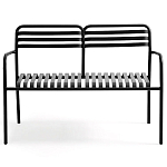 Скамья из алюминия Mack Metal Bench Black варинант исполнения - 2 | Loft Concept в Волгограде