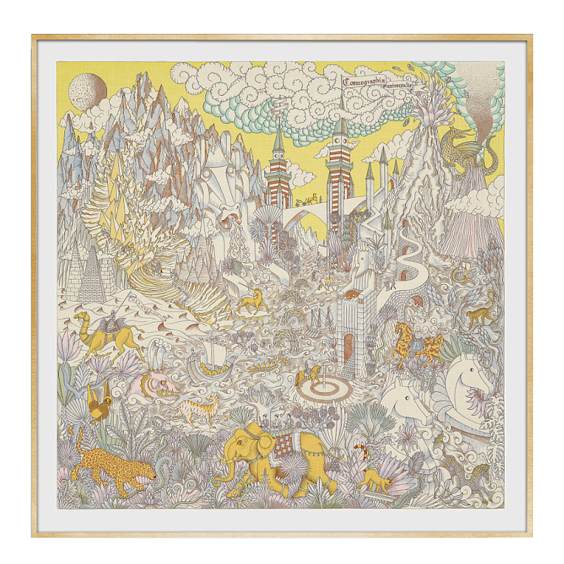 Картина Hermes Cosmographia Universalis Yellow Золотой Желтый Мульти Картина Hermes Cosmographia Universalis Yellow Золотой Желтый Мульти в Волгограде | Loft Concept