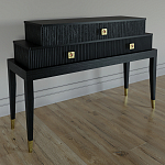 Премиальная Консоль с тремя ящиками Elsa Dreams Black варинант исполнения - 1 | Loft Concept в Волгограде