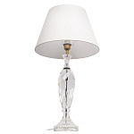 Настольная лампа хрустальная с белым абажуром Diamond Facets варинант исполнения - 2 | Loft Concept в Волгограде