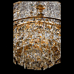 Люстра хрустальная в неоклассическом стиле на золотистом каркасе Majesty варинант исполнения - 4 | Loft Concept в Волгограде