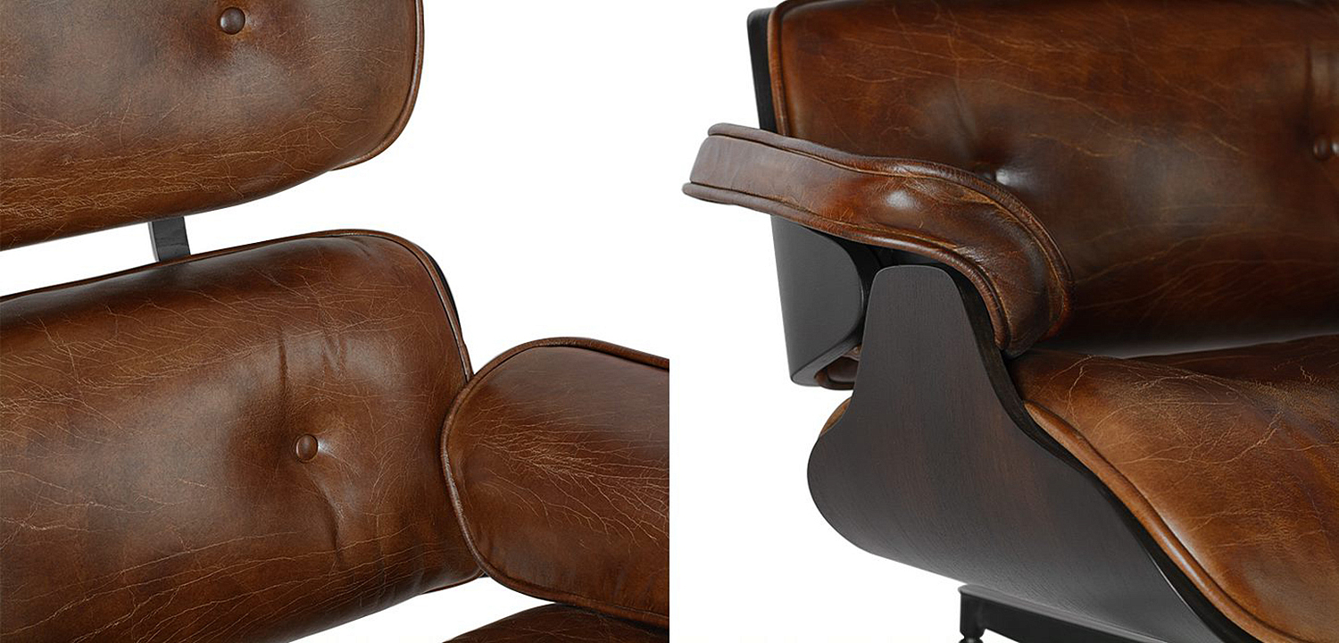 Кресло Eames Lounge Chair & Ottoman brown Кресло Eames Lounge Chair & Ottoman brown - Loft-Concept в Волгограде