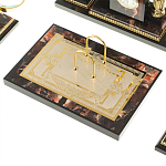 Настольный письменный набор из яшмы и долерита с декором в виде коня Manager Organizer варинант исполнения - 5 | Loft Concept в Волгограде