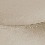 Банкетка круглая бежевый велюр на 4-х металлических ножках черного цвета SANJAY варинант исполнения - 4 | Loft Concept в Волгограде