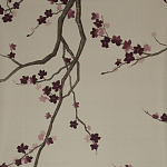 Обои ручная роспись Cherry Tree Special Colourway on Icefield dyed silk варинант исполнения - 1 | Loft Concept в Волгограде