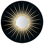 Настенное круглое зеркало Romilly Round Mirror Black варинант исполнения - 1 | Loft Concept в Волгограде