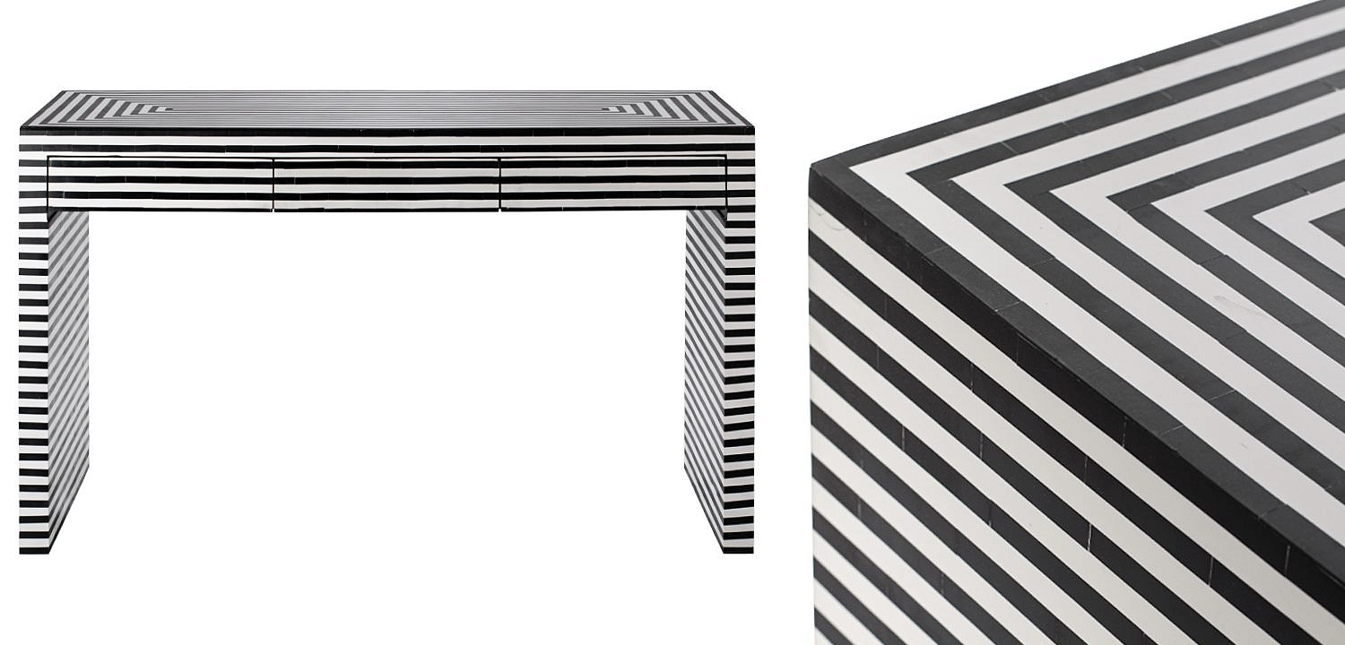 Стол Black&white Indian Bone Inlay table Стол Black&white Indian Bone Inlay table - Loft-Concept в Волгограде