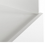 Стеллаж книжный белый с 3-мя открытыми полками и дверкой Strict Lines варинант исполнения - 3 | Loft Concept в Волгограде