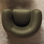 Дизайнерское полукруглое мягкое кресло CINNAMON Armchair варинант исполнения - 2 | Loft Concept в Волгограде