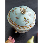 Шкатулка голубого цвета с цветочными орнаментами Blue Garden варинант исполнения - 4 | Loft Concept в Волгограде