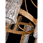 Люстра двухъярусная круглая с текстурными цилиндрическими плафонами Glimpse варинант исполнения - 8 | Loft Concept в Волгограде