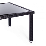 Обеденный комплект из искуственного ротанга Vintara черный варинант исполнения - 10 | Loft Concept в Волгограде