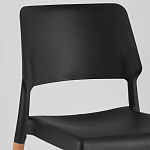 Пластиковый стул на ножках из массива бука Ferret Black 4 шт варинант исполнения - 7 | Loft Concept в Волгограде