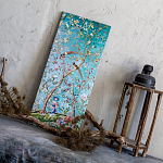 Постер на холсте в стиле шинуазри с изображением сада Chinoiserie Imperial Garden Birds and People Poster варинант исполнения - 4 | Loft Concept в Волгограде