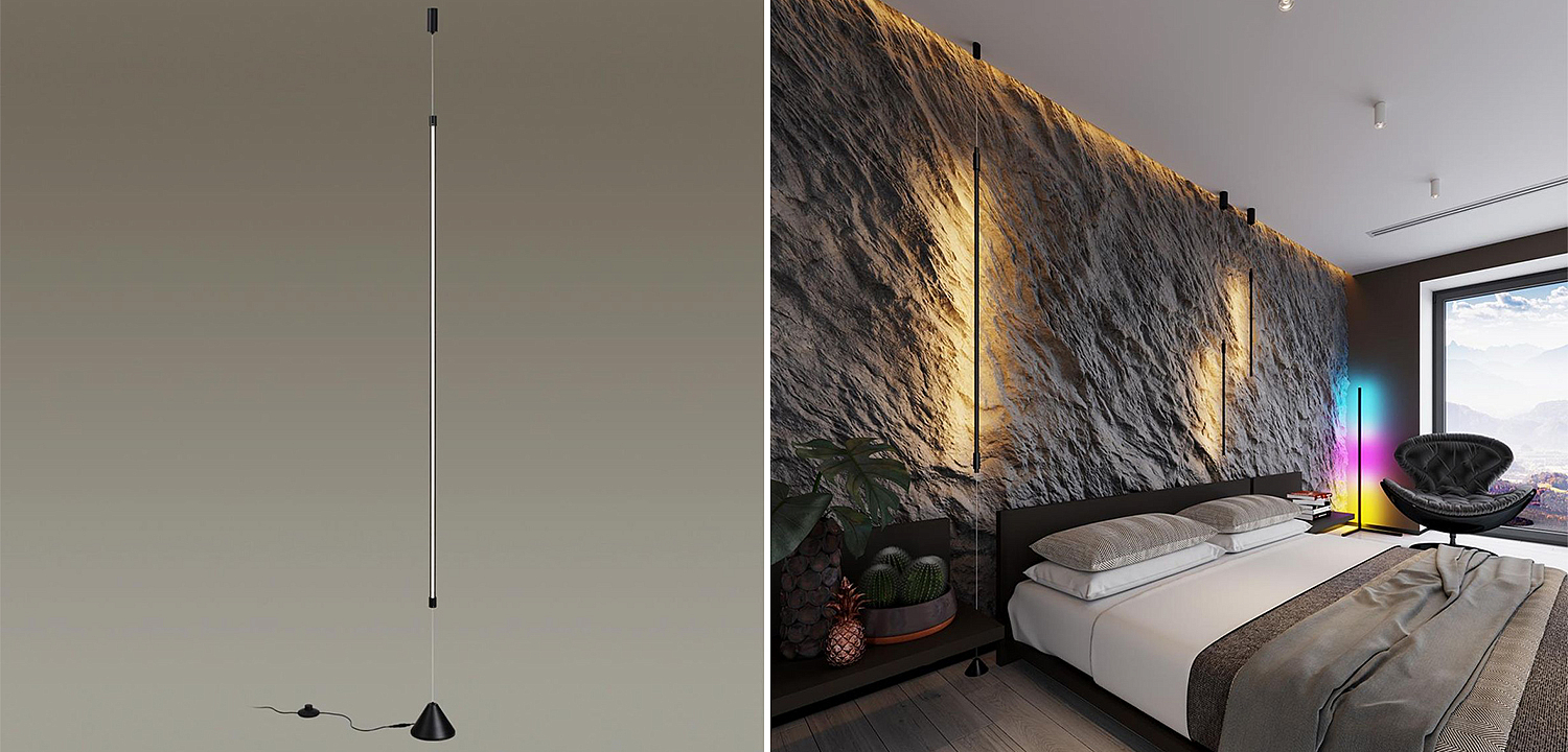 Торшер Trumpet Tube Black Thin Line Торшер Trumpet Tube Black Thin Line - Loft-Concept в Волгограде
