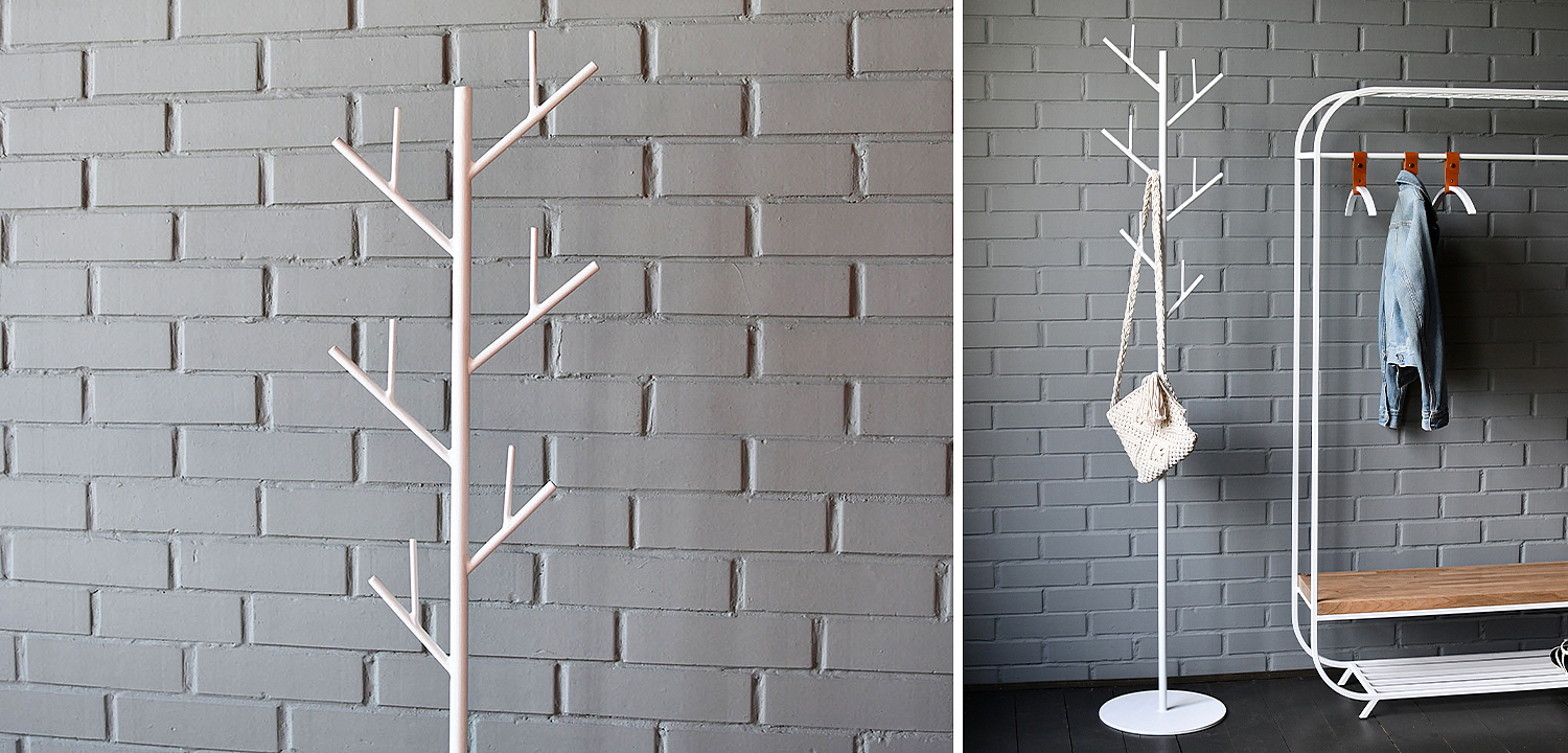 Вешалка Metal Branches Floor Hanger White Вешалка Metal Branches Floor Hanger White - Loft-Concept в Волгограде