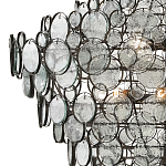 Люстра с каскадом из круглых прозрачных декоративных элементов Harmony of Light варинант исполнения - 1 | Loft Concept в Волгограде