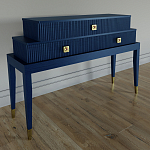 Премиальная Консоль с тремя ящиками Elsa Dreams Blue варинант исполнения - 1 | Loft Concept в Волгограде