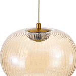 Подвесной светильник с янтарным рифленым стеклянным плафоном Ferm Living варинант исполнения - 4 | Loft Concept в Волгограде