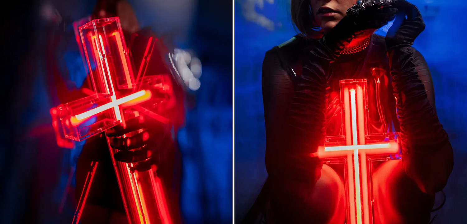 Неоновая настенная лампа Red Cross Neon Wall Lamp - Loft-Concept в Волгограде