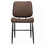 Стул с темно-коричневой обивкой из экокожи Benderson варинант исполнения - 1 | Loft Concept в Волгограде