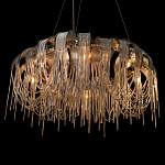 Люстра круглая подвесная с металлическими дугами и длинными цепочками 80 см Atlantis Chain варинант исполнения - 8 | Loft Concept в Волгограде